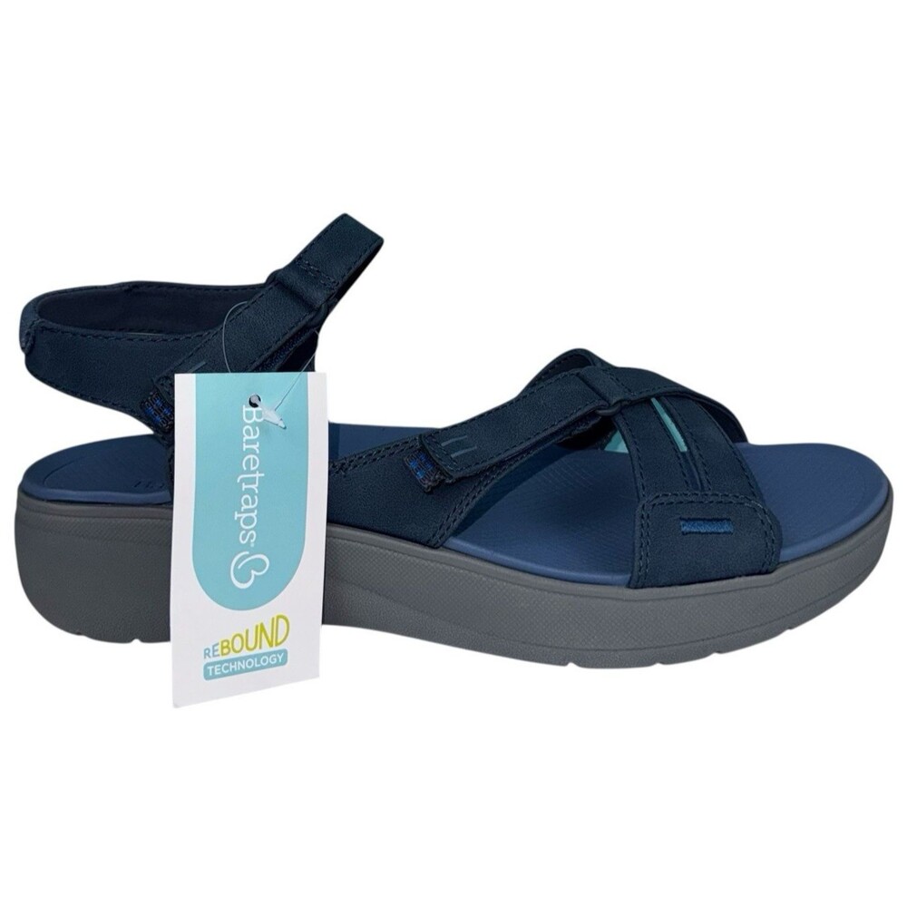 Baretraps Womens Size 11 Sandals Strappy Wedge Shoes Arch Support Tracey New